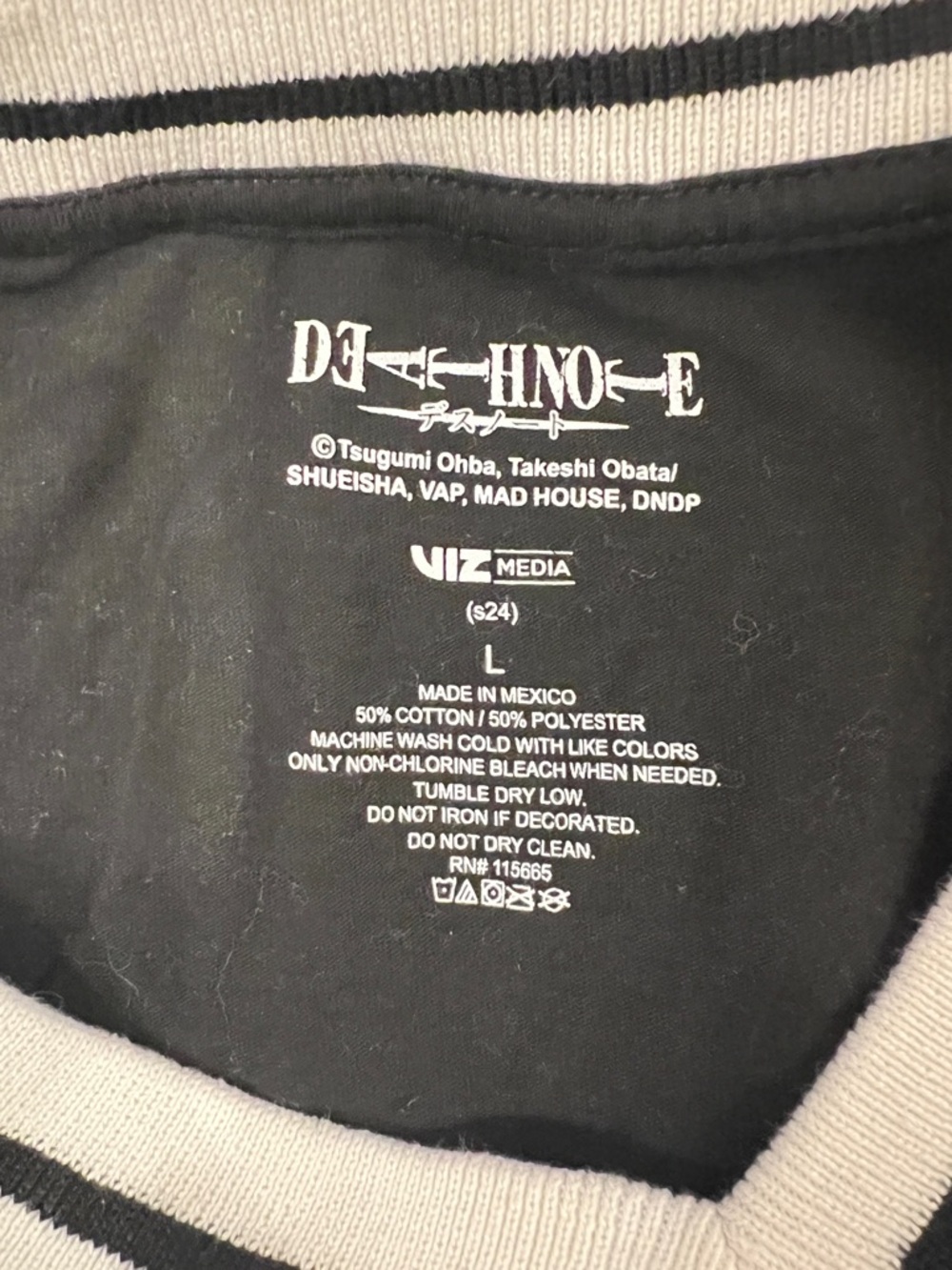 Death Note Black Graphic Crop Top - Picture 3 of 3